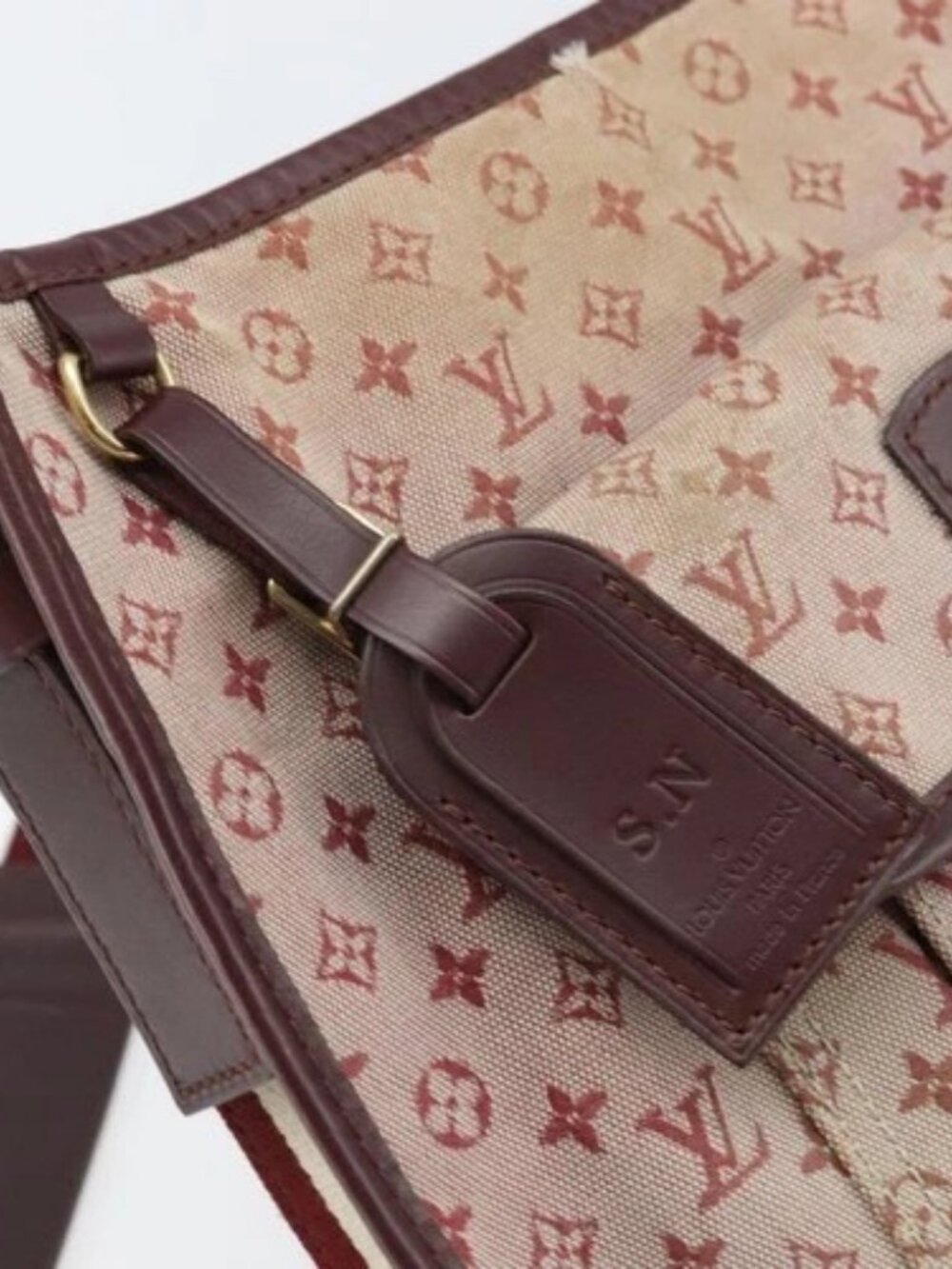 LOUIS VUITTON Monogram Mini Besace Mary Kate Shoulder Bag Red M92321 Auth BA9879 - Picture 11 of 16